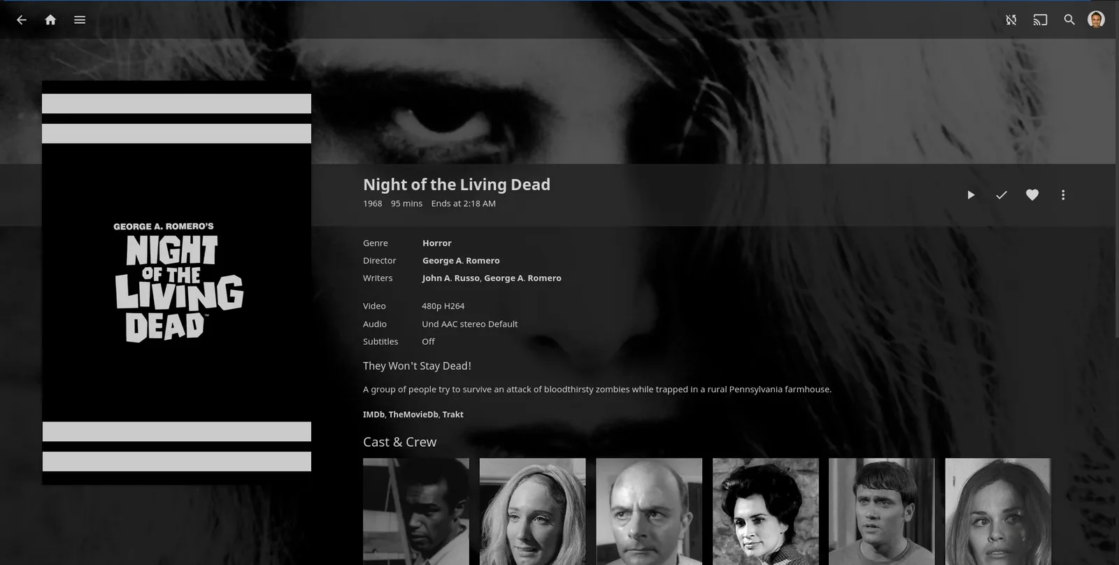 Jellyfin movie detail page