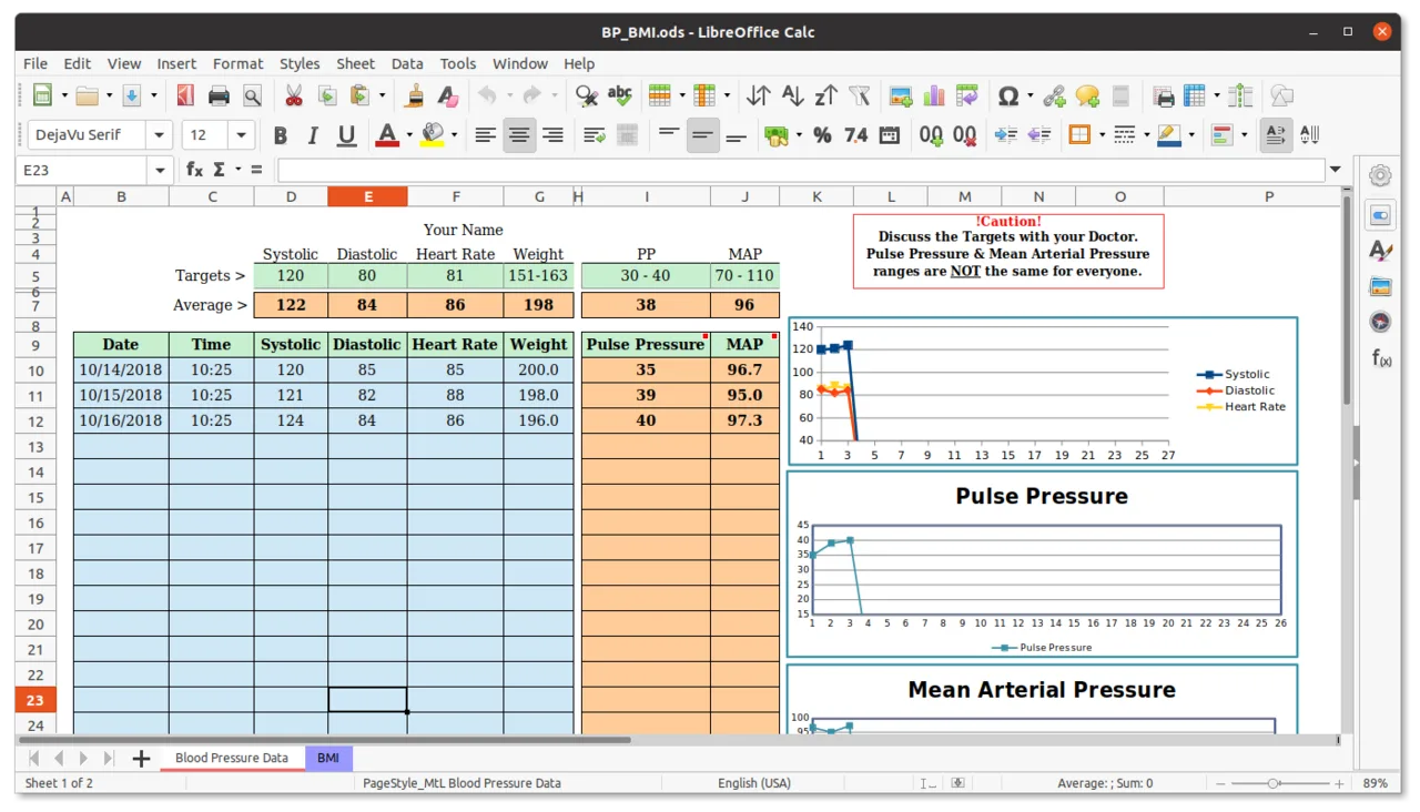 LibreOffice interface