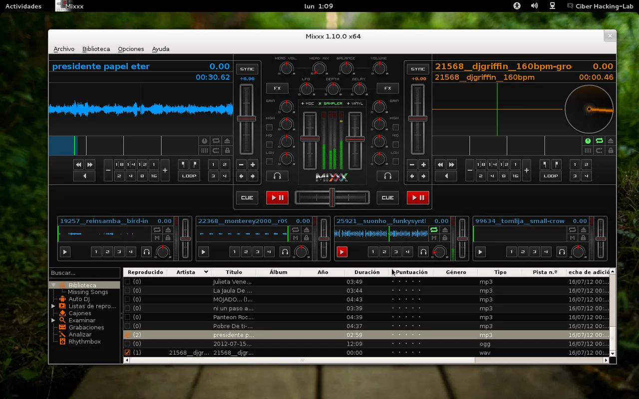 Mixxx interface