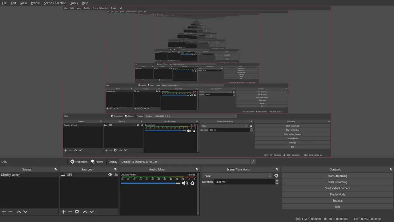 OBS Studio interface